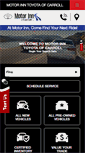 Mobile Screenshot of motorinntoyotaofcarroll.com